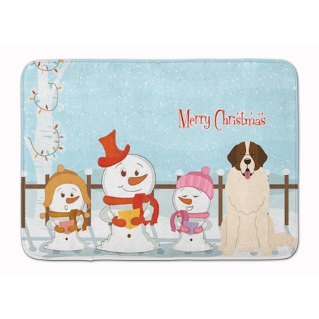 Carolines Treasures Merry Christmas Moscow Watchdog Machine Washable Memory Foam Mat BB2358RUG